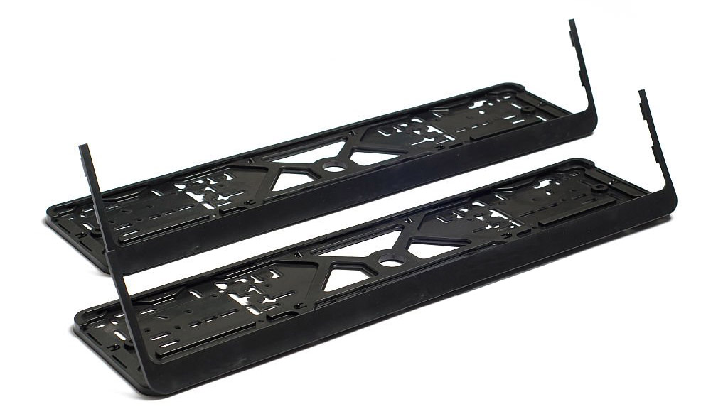 European plastic license plate frame