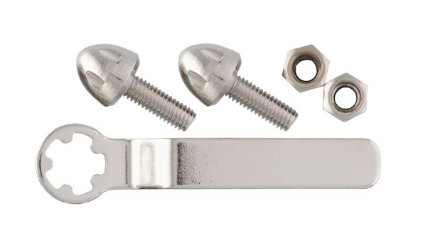 Anti-theft screws for license plate frames