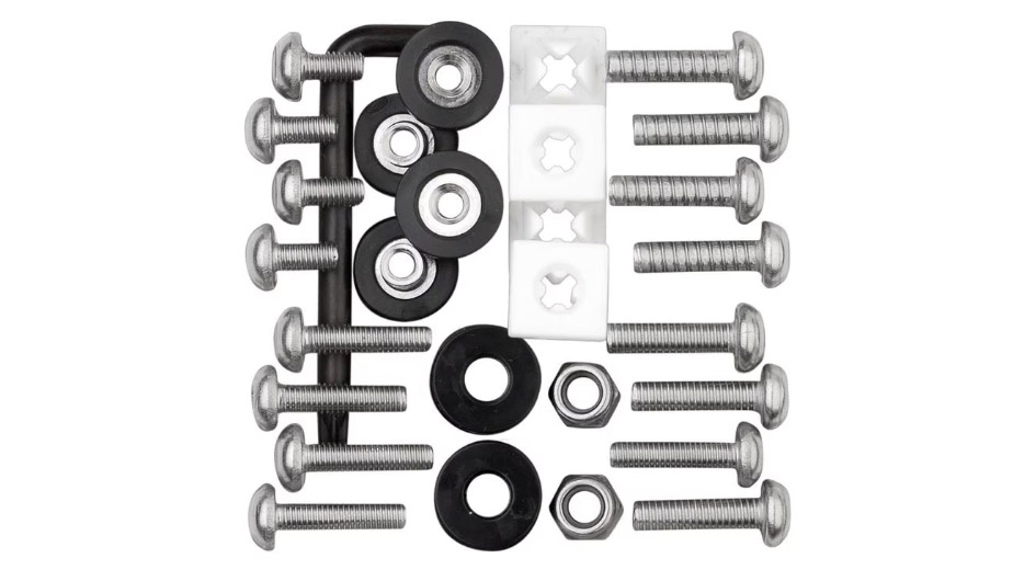 License plate frame screw
