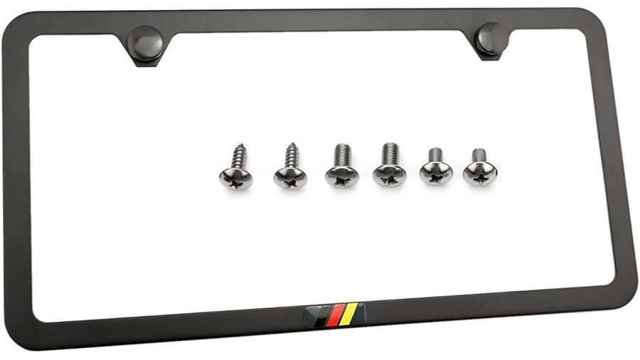 Matte black slim frame popular in Germany