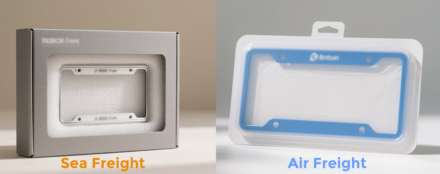 Packaging styles optimized for air and sea freight