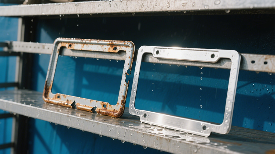 Corrosion conditions of zinc alloy and stainless steel materials