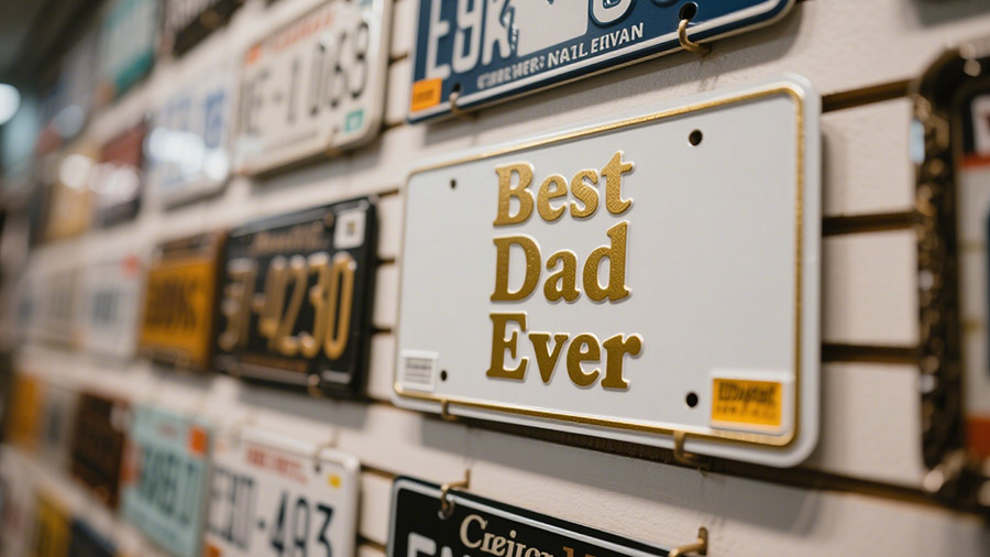 best dad ever license plate frame