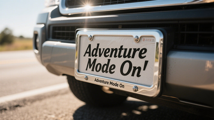 Personalized license plate frames
