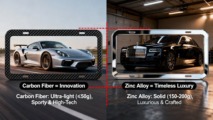 Carbon Fiber vs. Zinc Alloy Frames
